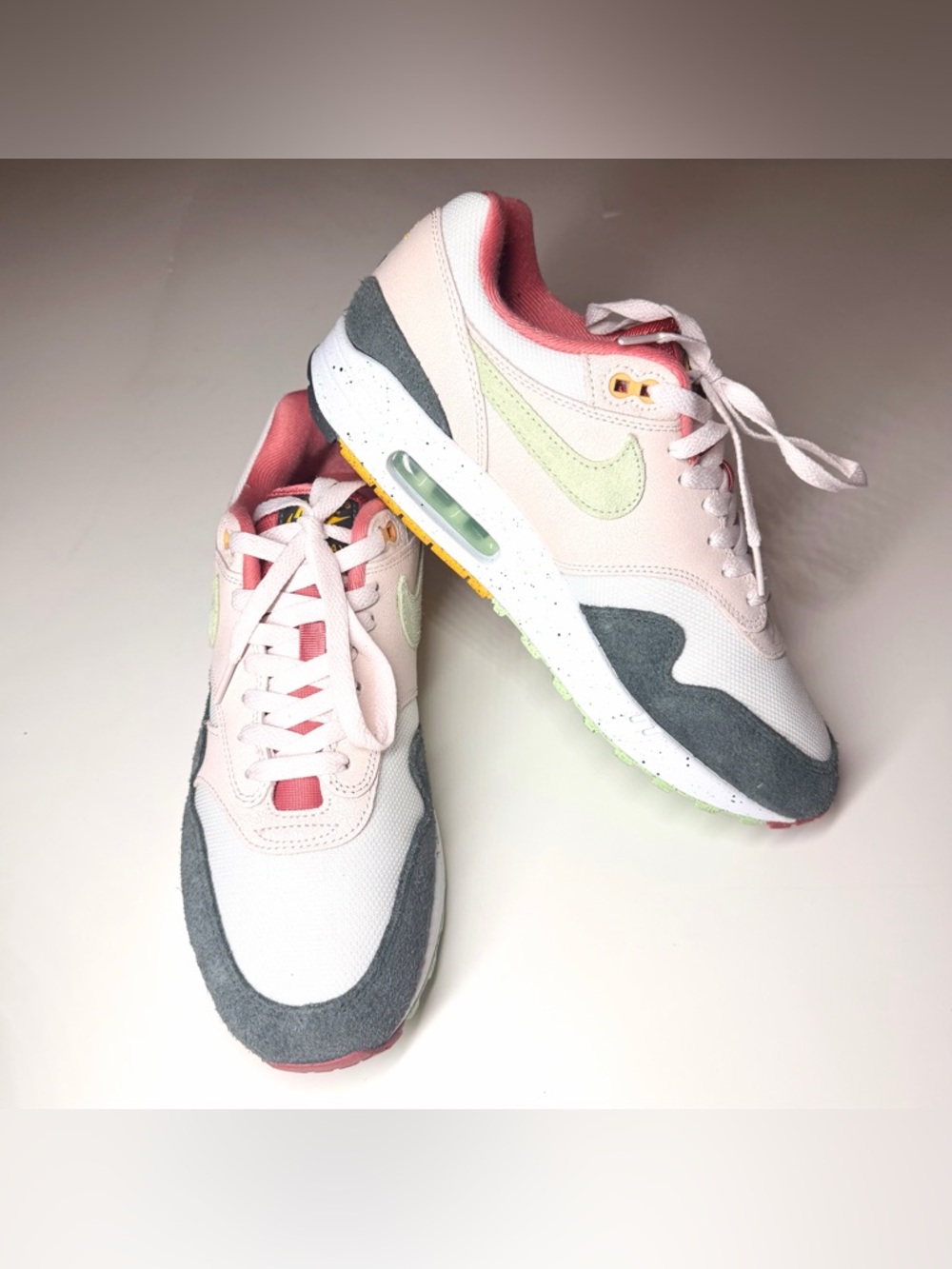 Nike Air Max 1 Easter Light Pink Vapor Green Sneakers Fz4133-640 Men’s Size - 10 - Picture 7 of 9